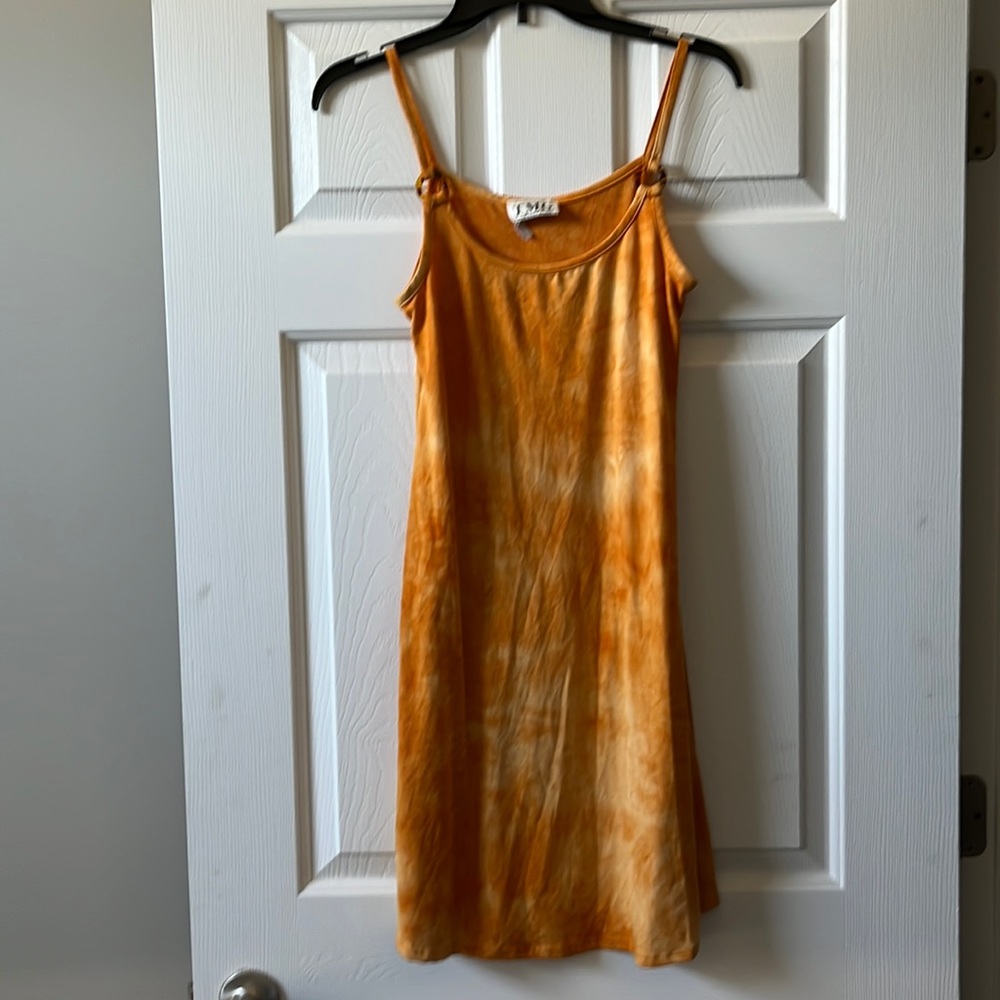 Vintage TMG Tie Dye Yellow Dress
